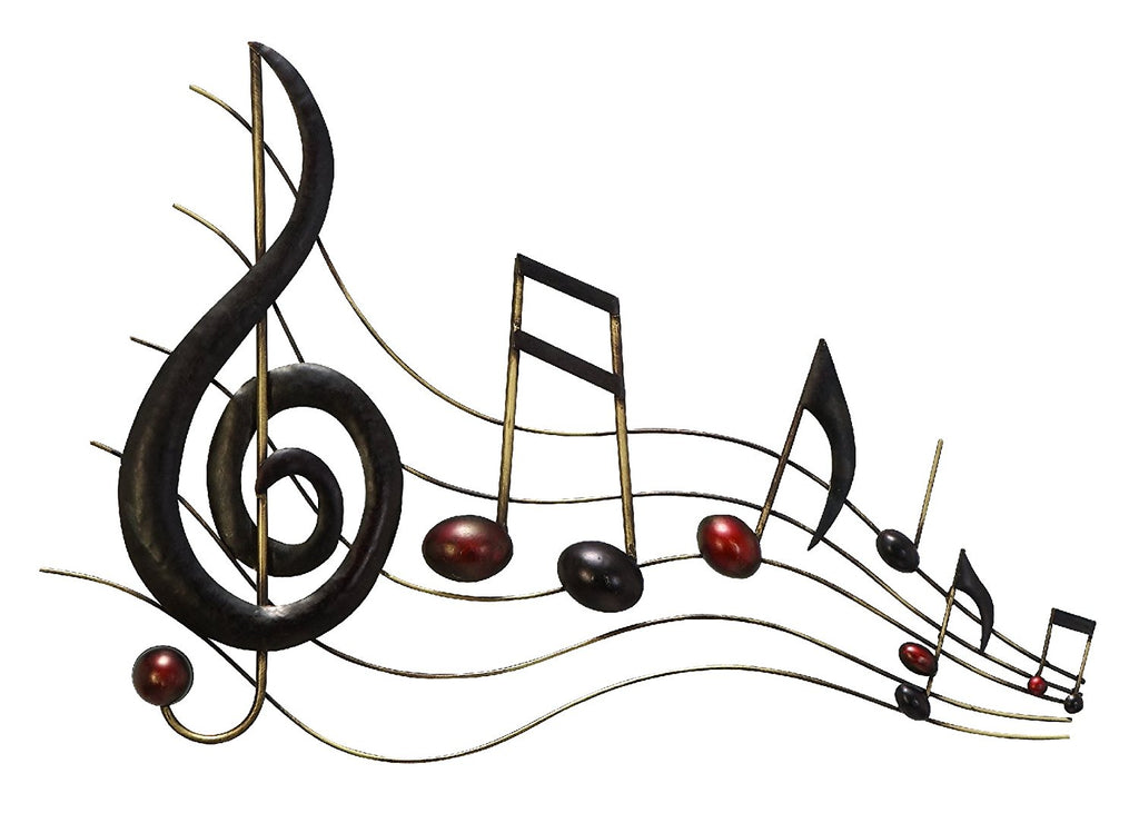 Metal Wall Music Notes Musical Sound Bar 18"x26"