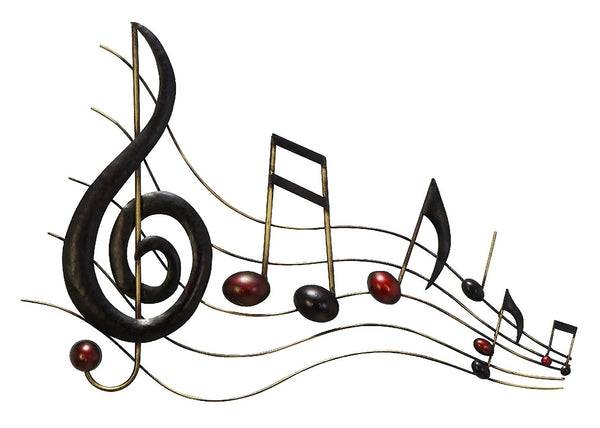 Metal Wall Music Notes Musical Sound Bar 18"x26"