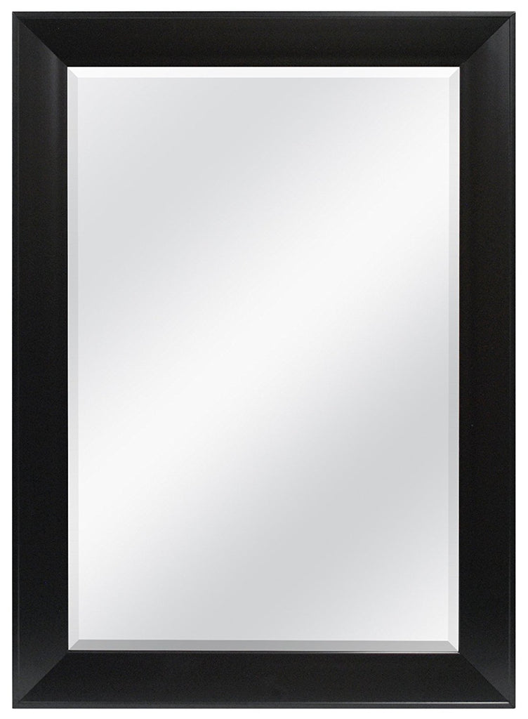 MCS Wedge Rectangular Mirror, 30"x42" Black