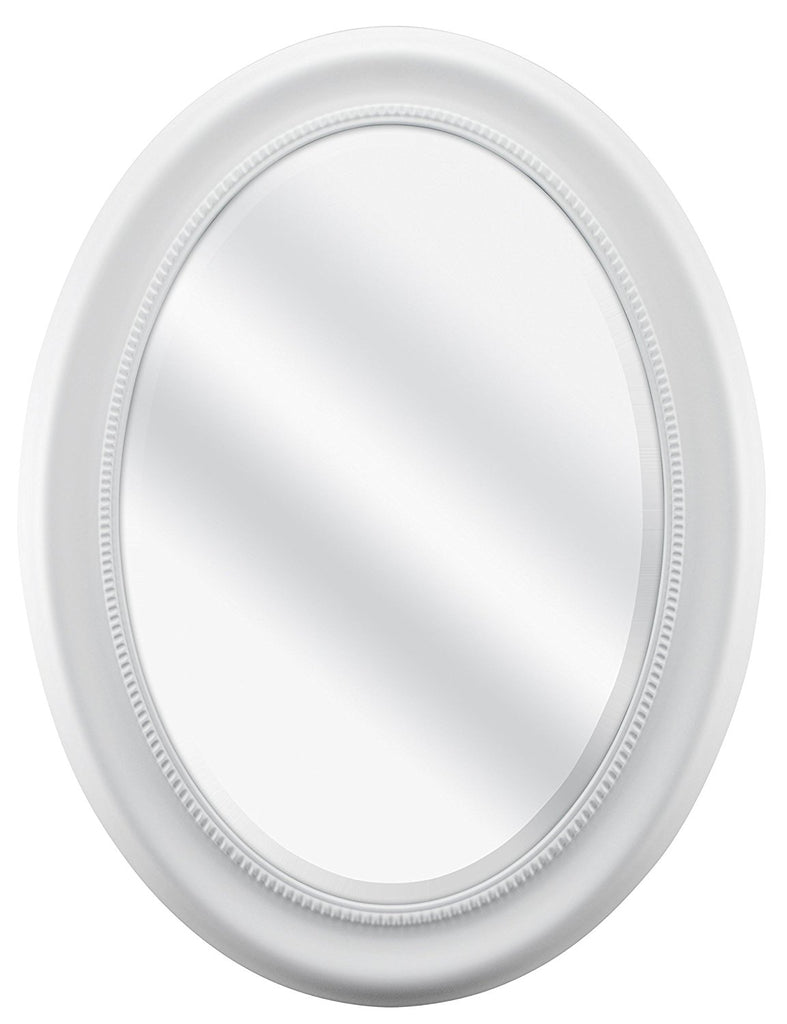 MCS Oval Mirror, 22.5" x 29.5" White