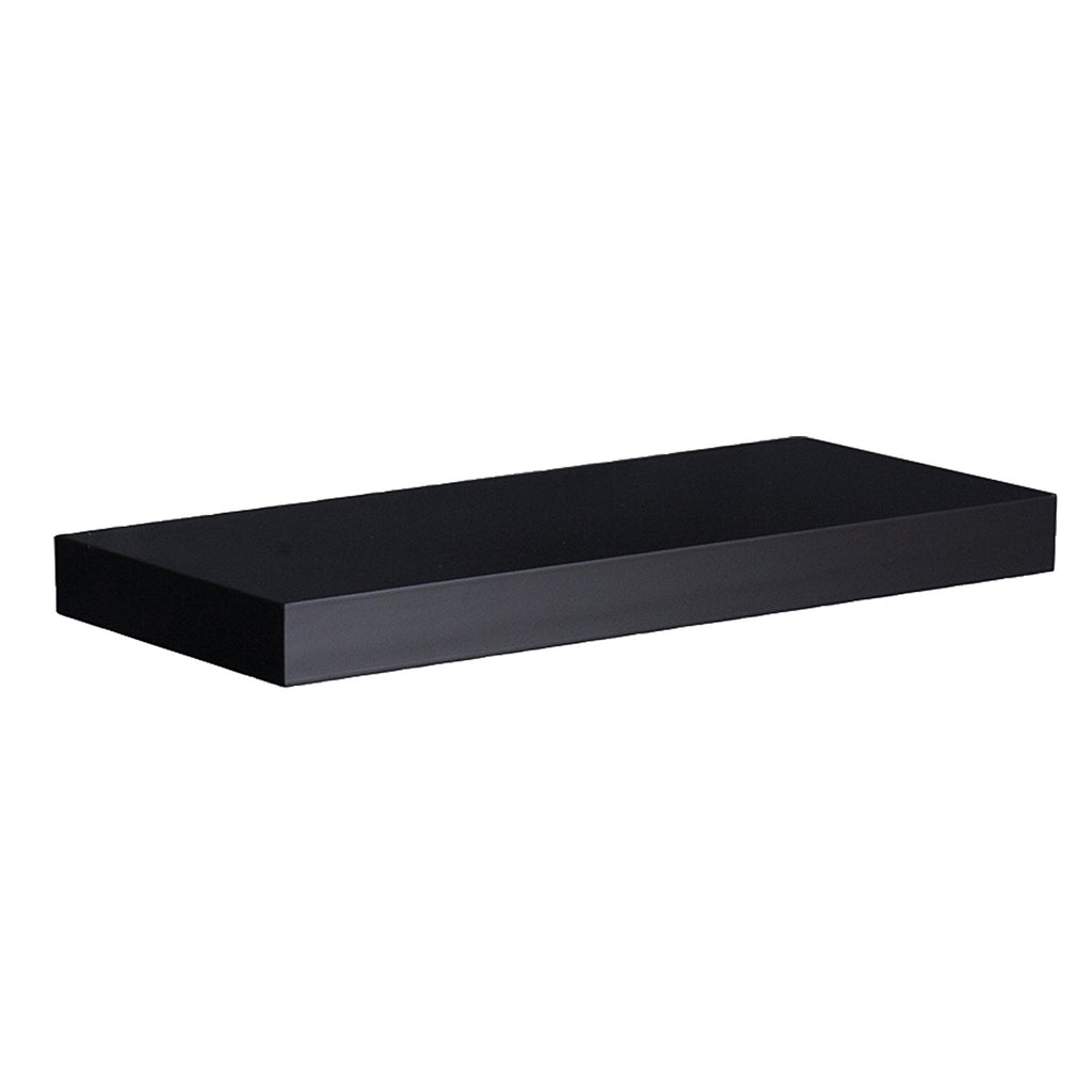 Southern Enterprises Chicago 24" Floating Wall Shelf Black
