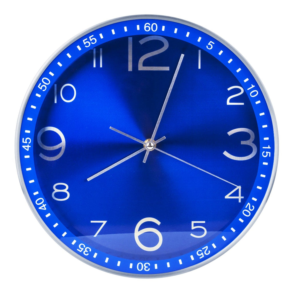 Egundo 12" Silent Metal Wall Clock