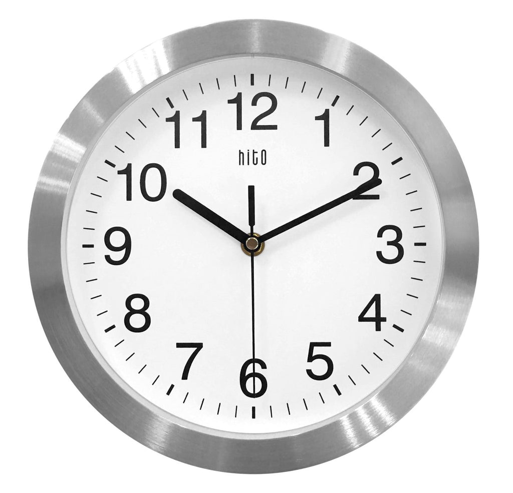 HITO 10" Silent Aluminum Wall Clock