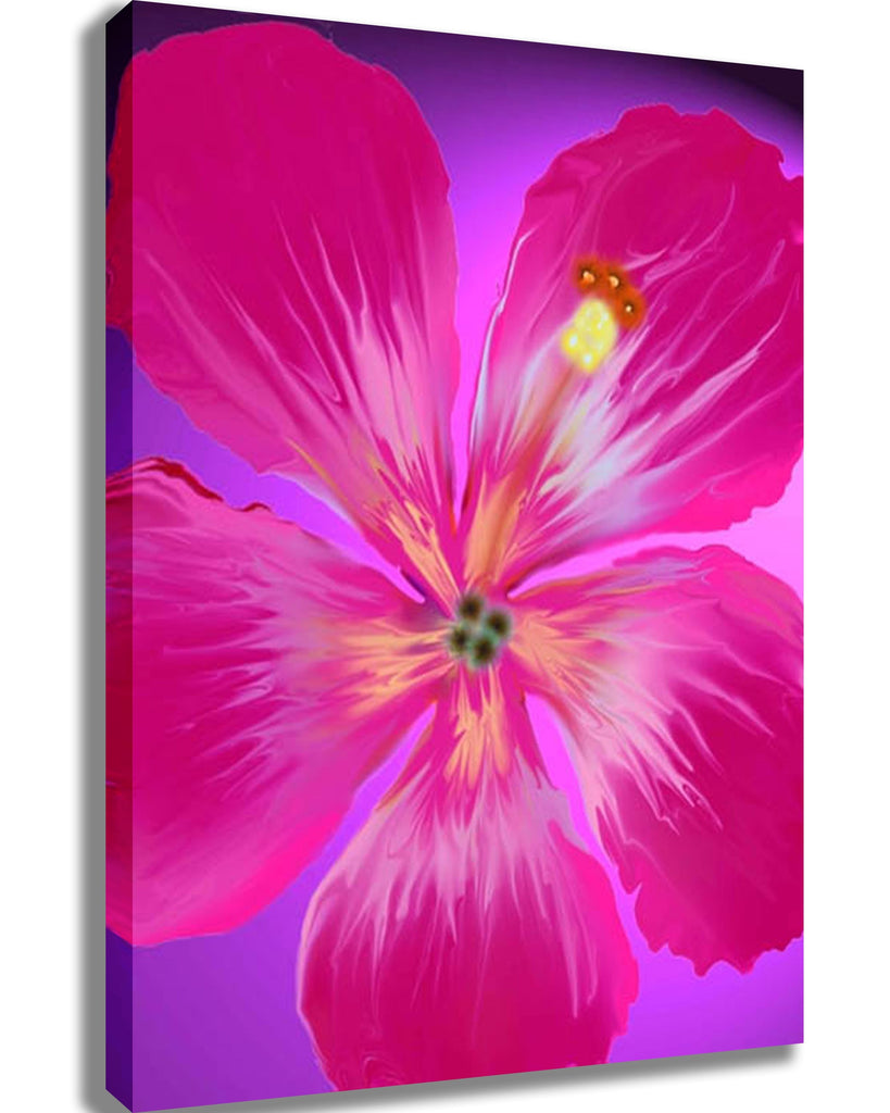Pick "Small Tropical Pink" Canvas Printed