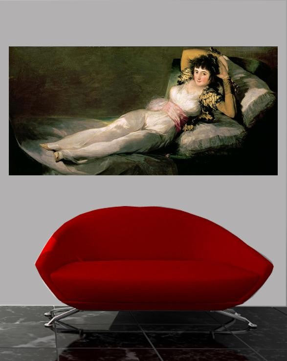 Goya "The Clothed Maja" (19th) Wall Decal