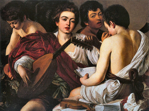 Caravaggio "Musicians" (1595) Glossy Poster