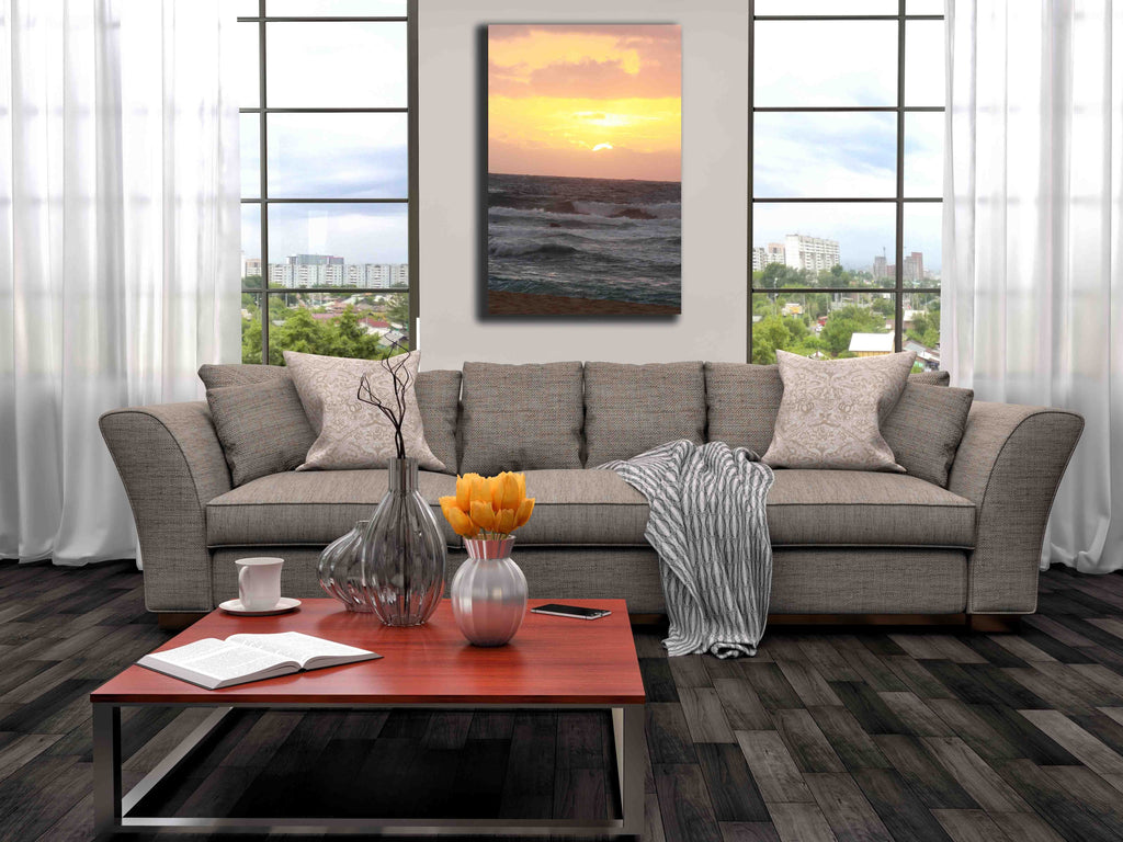 Howard Sunrise I Canvas Installed