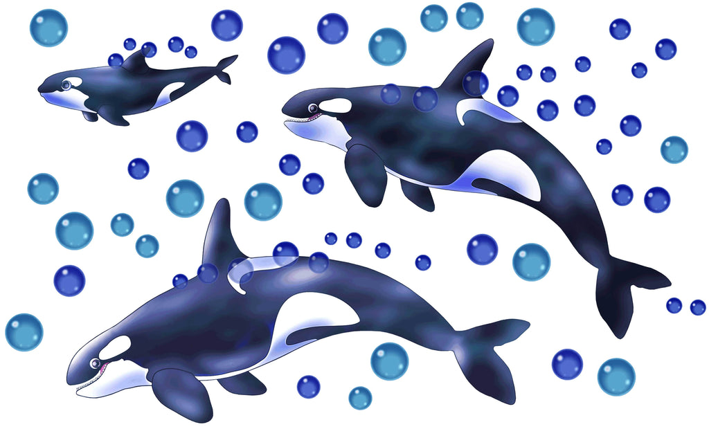Murals2Go Orca Multi-Pack Wall Decals