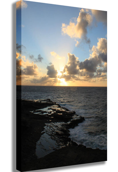 Howard Ocean Sunset Canvas Printed