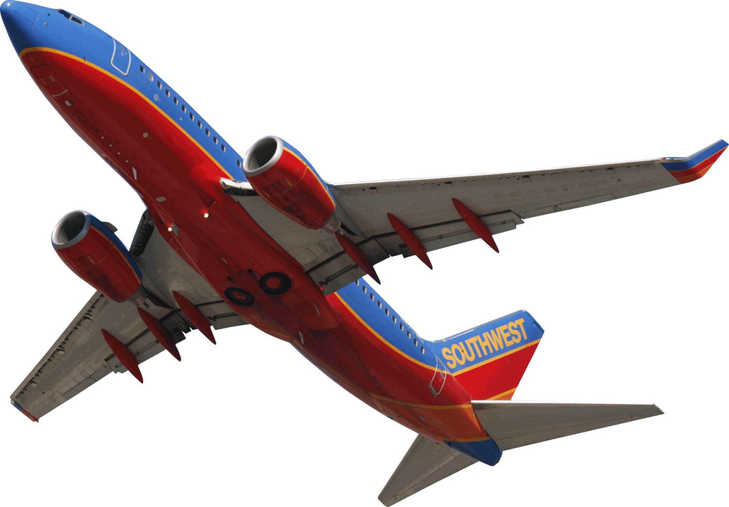 Chibi Southwest 737 Flyover Wall Decal Cutout