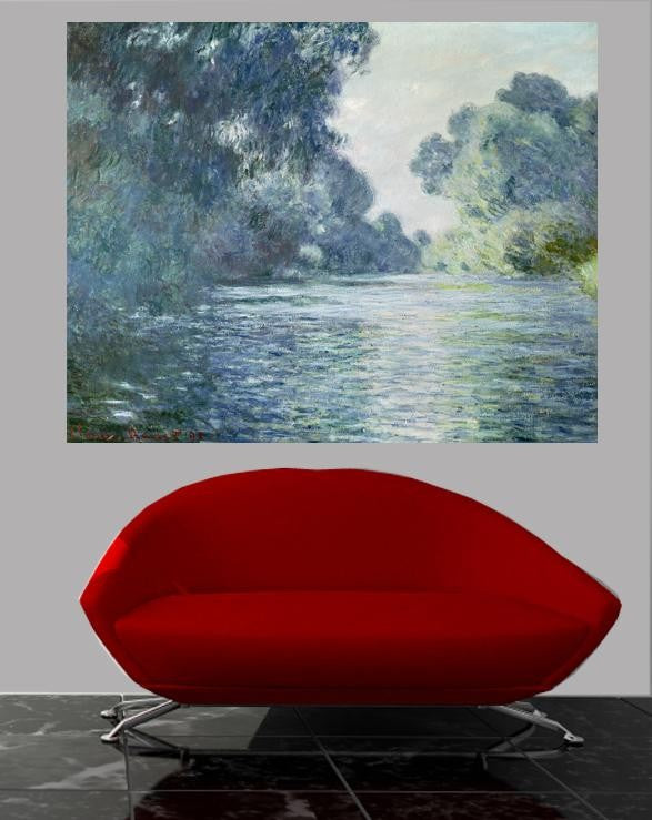 Monet "Branch of the Seine Near Giverny" (1897) Glossy Poster
