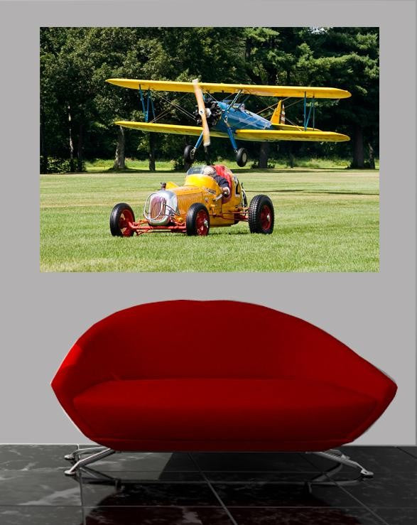 Kellstrand Stearman Sprintcar Race Wall Decal