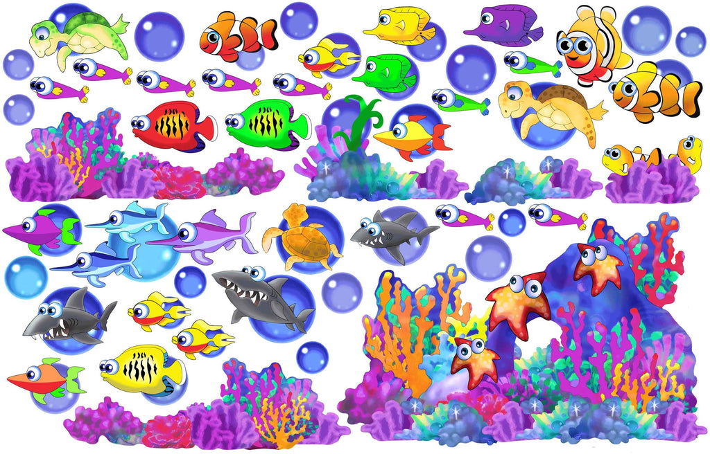 Murals2Go Sea Life Multi-Pak Wall Decals