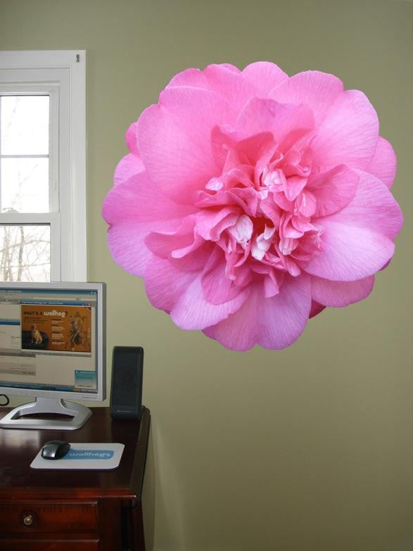 Hollis Pink Camellia Wall Decal Cutout