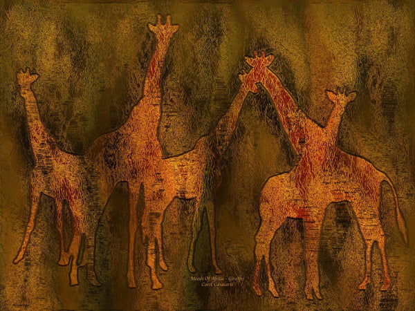 Cavalaris "Moods Of Africa-Giraffes" Wall Decal