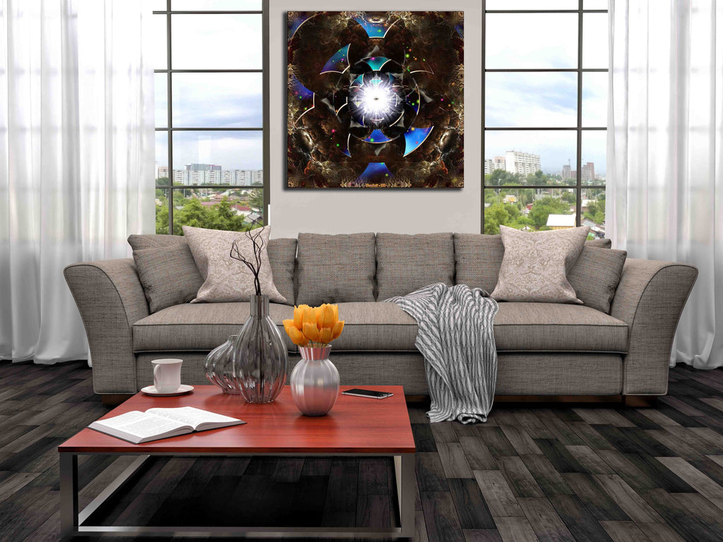 Xzendor7 "Eye of Eternity Within the Sphere of Light" Canvas Print Installed