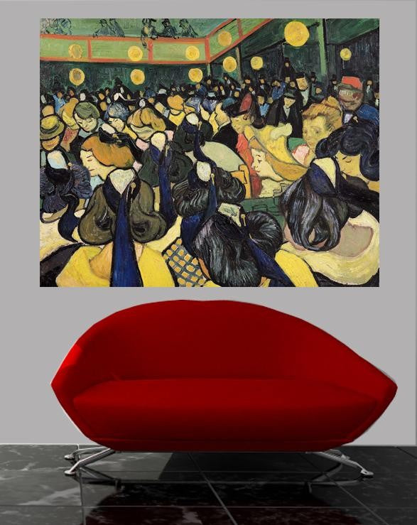 van Gogh "The Dance Hall at Arles" (1888) Wall Decal