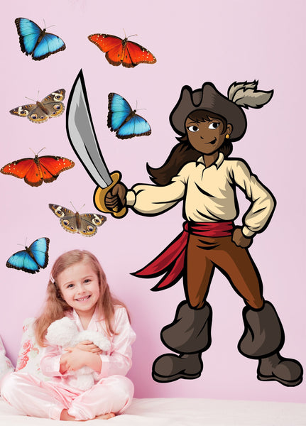 Winn Pirate Girl I Wall Decal Cutout