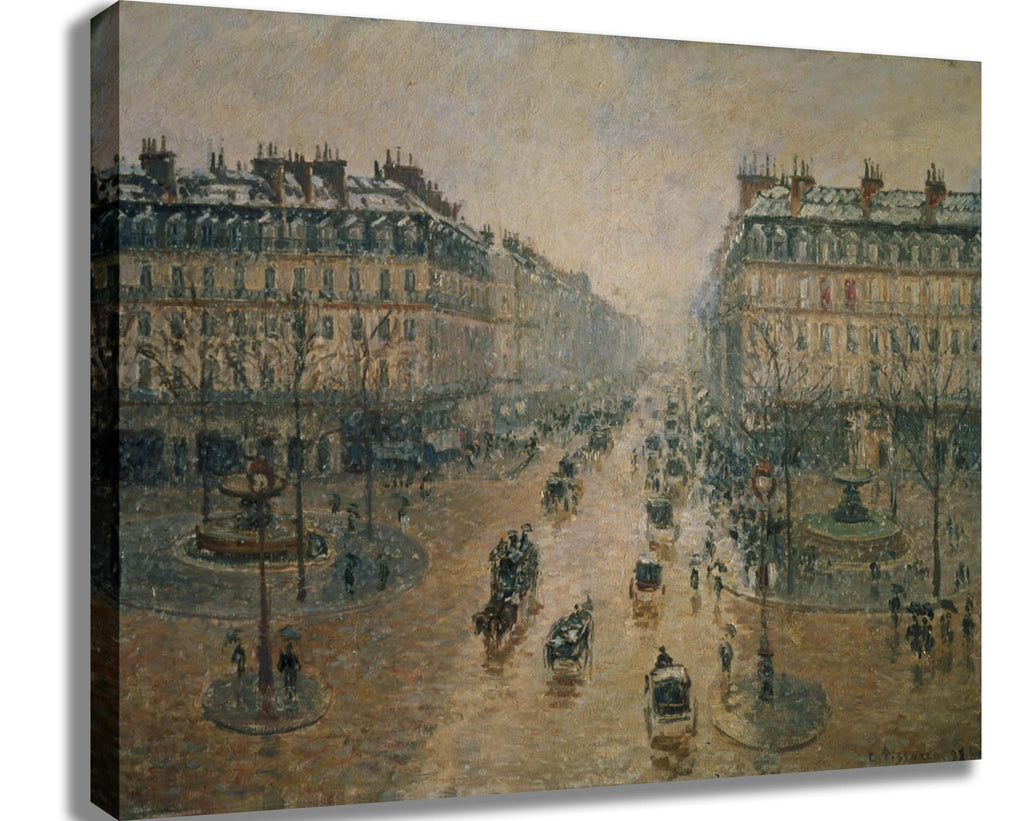 Pissaro "Avenue de L'Opera" (1898) Canvas Printed