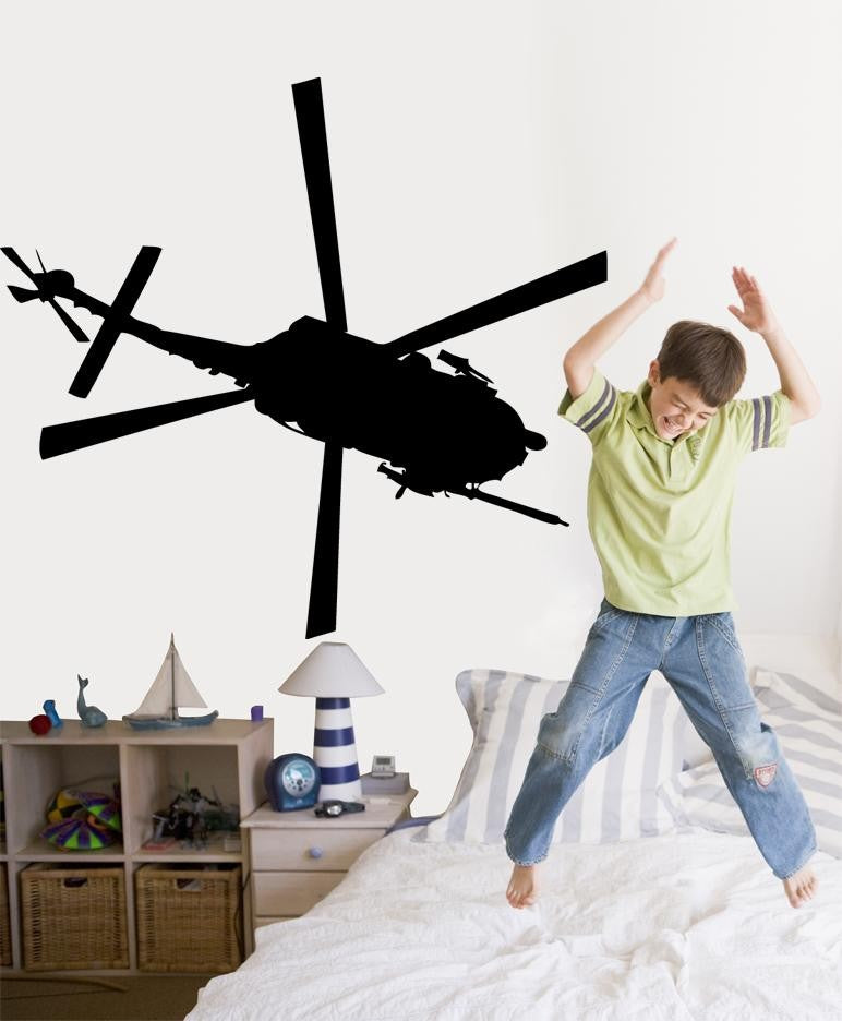 Haynes Silhouette Helicopter III Wall Decal Cutout