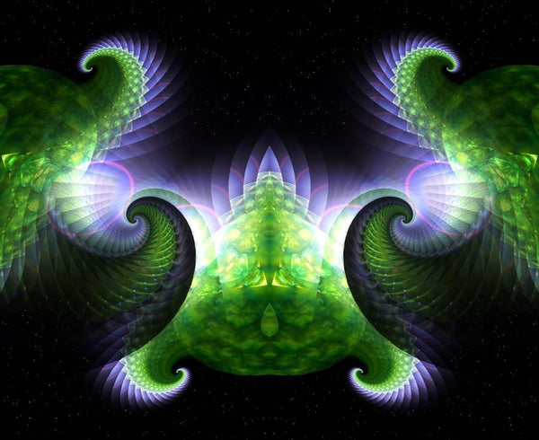 Xzendor7 "Spiral Space Shells II" Glossy Poster