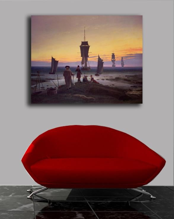 Friedrich "The Stages of Life" (1835) Canvas Installed