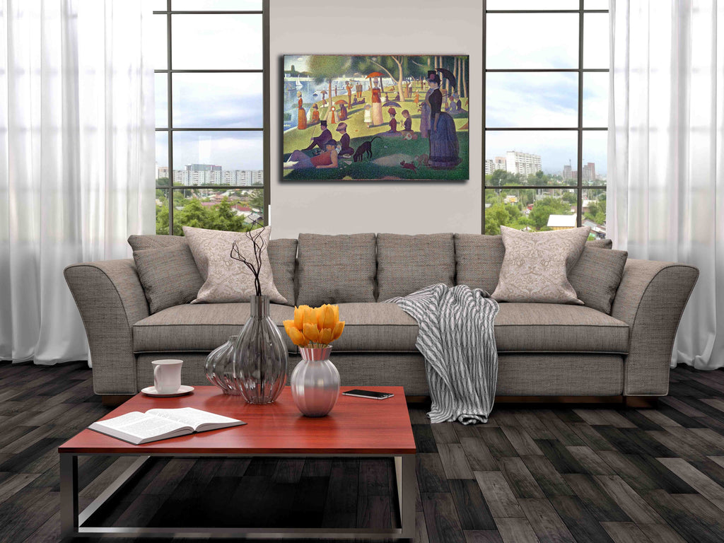 Seurat "Sunday Afternoon on the Island of La Grande Jatte" (1884) Canvas Installed