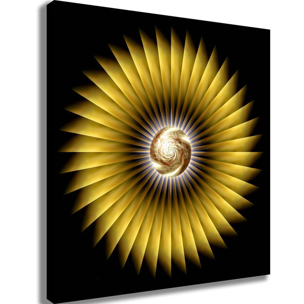 Xzendor7 "World Gold" Canvas Printed