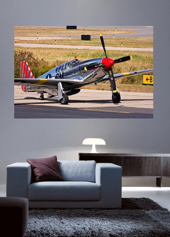 Kellstrand P51 Mustang Taxi Glossy Poster