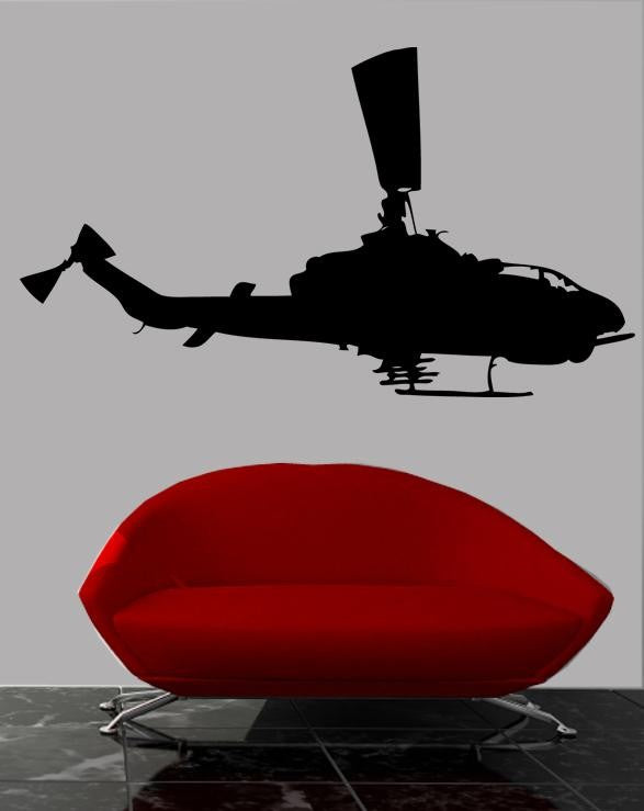 Haynes Silhouette Helicopter X Wall Decal Cutout