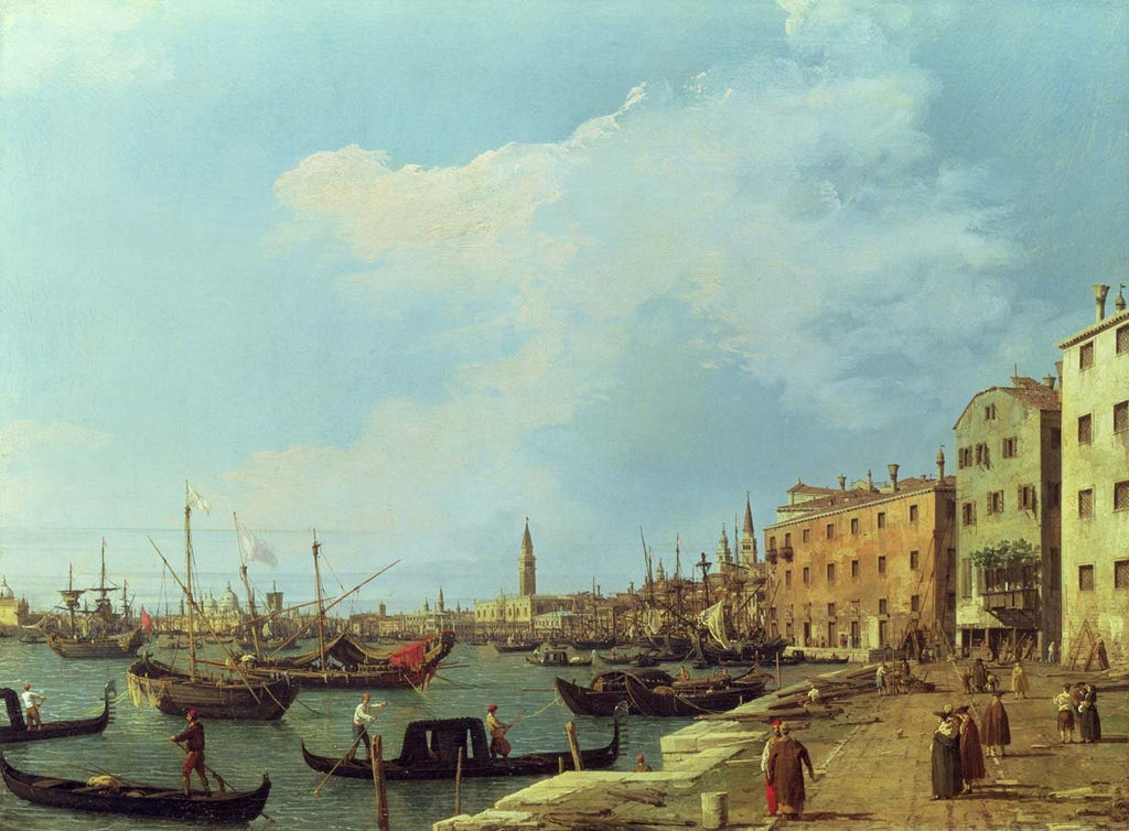 Canaletto "The Riva Degli Schiavoni" (18th) Glossy Poster