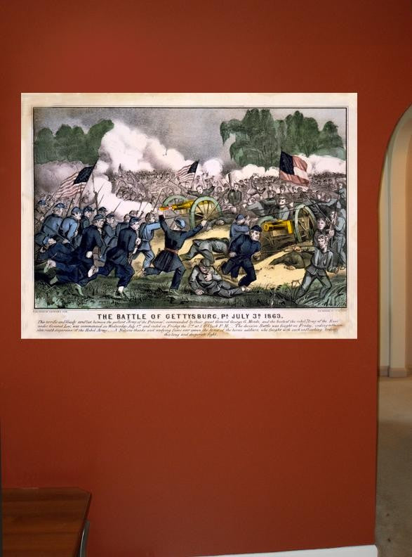 Buell "Battle of Gettysburg" Wall Decal