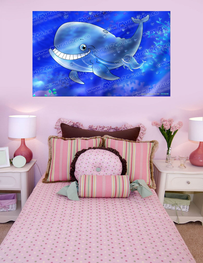 Murals2Go Whales Wall Decal