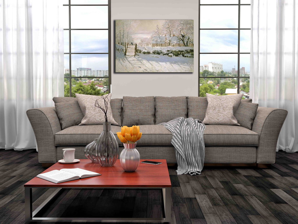 Monet "The Magpie" (1869) Canvas Installed