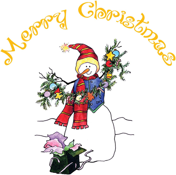 Schmeltzer Snowman Wall Decal Cutout