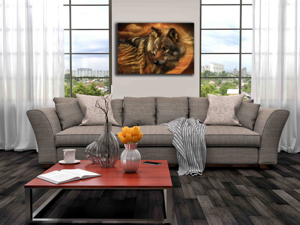 Cavalaris "Spirit Of The Golden Moon" Canvas Installed