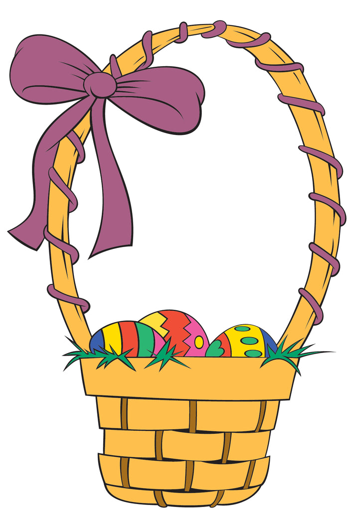 Easter Basket Wall Decal Cutout