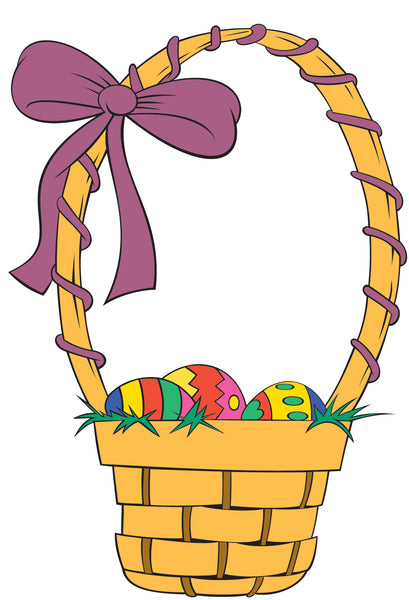 Easter Basket Wall Decal Cutout