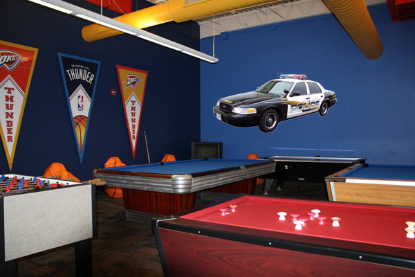 Police Car I Wall Decal Cutout Installed