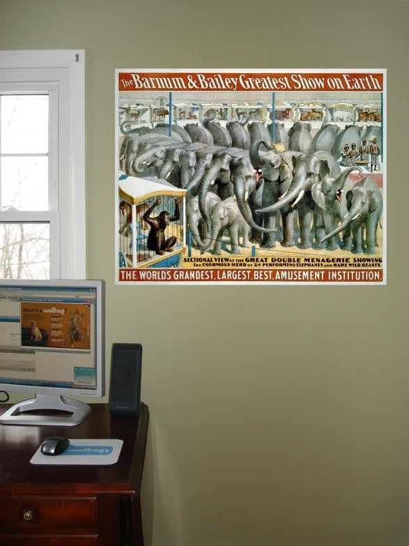 Buell "Barnum & Bailey" 1895 Elephant Wall Decal