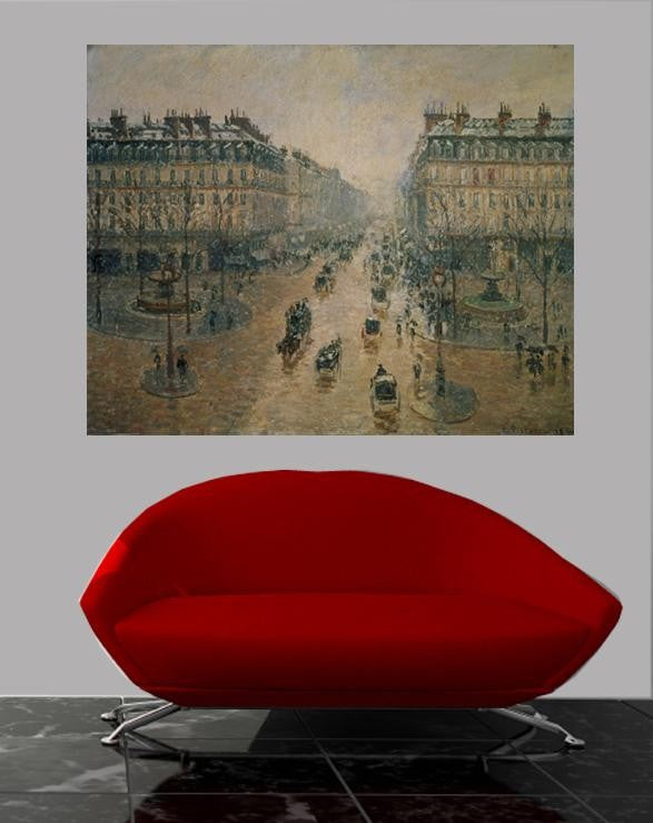 Pissaro "Avenue de L'Opera" (1898) Wall Decal