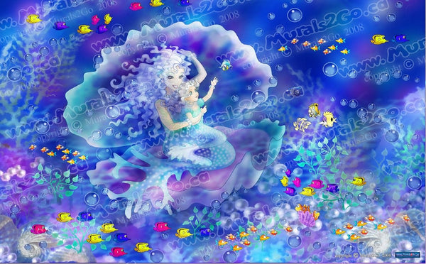 Murals2Go Mermaid Glossy Poster