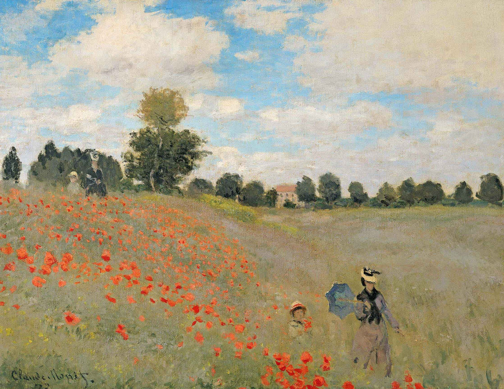 Monet "Wild Poppies, Near Argenteuil" (1873) Wall Decal