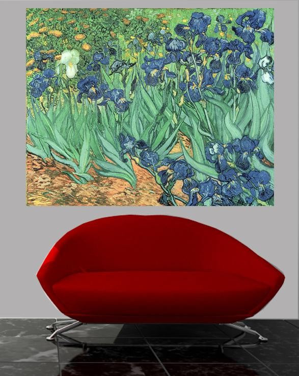 van Gogh "Irises" (1889) Glossy Poster