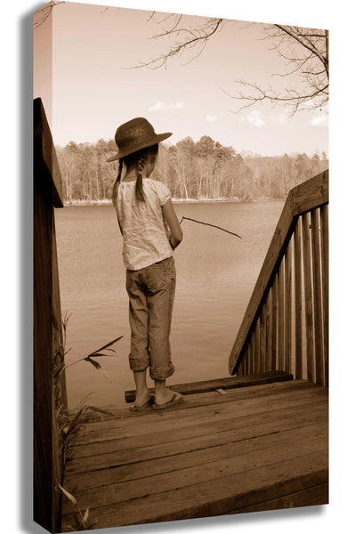 Guernsey Nature Girl Canvas Printed