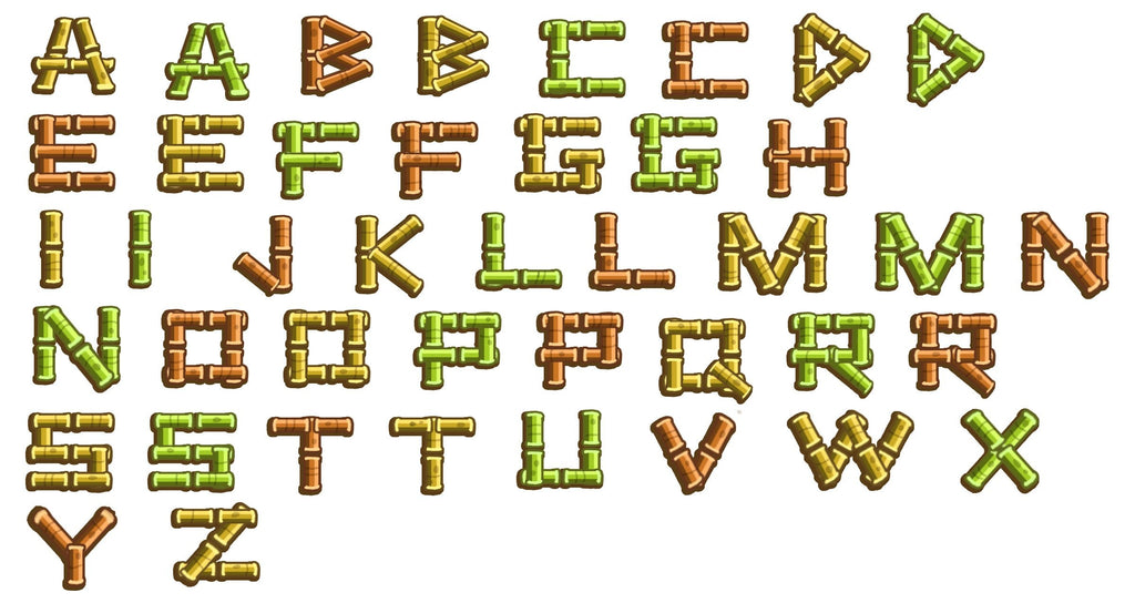 Murals2Go Bamboo Graffiti Wall Decals