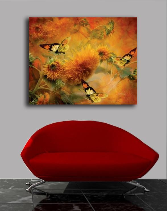 Cavalaris "Sunflowers" Canvas Installed