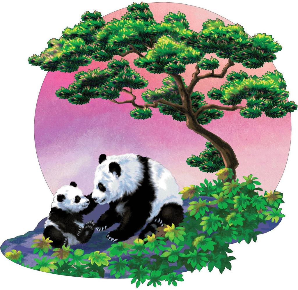 Murals2Go Panda &amp; Cub Wall Decal Cutout