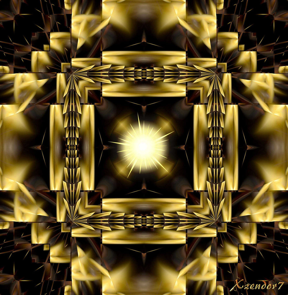 Xzendor7 "Golden Terrace of Light" Wall Decal