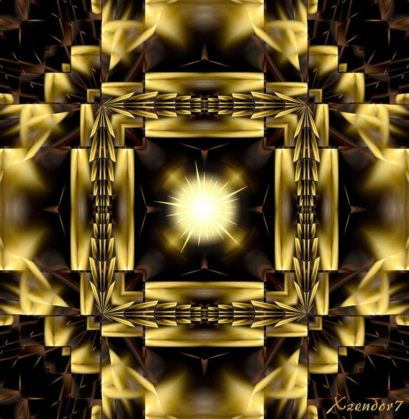 Xzendor7 "Golden Terrace of Light" Wall Decal